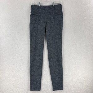 Athleta Black Herringbone Metro High Waist Leggings Womens Pull On Size Medium